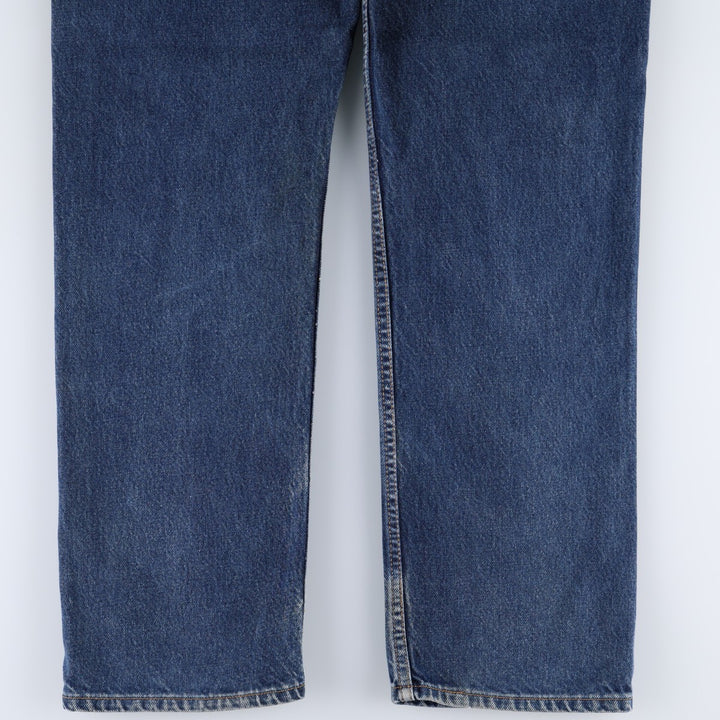 00'S Levi's 505 REGULAR FIT STRAIGHT LEG tapered denim pants made in USA, men's w36 equivalent cotton blue type Vintage Second Hand