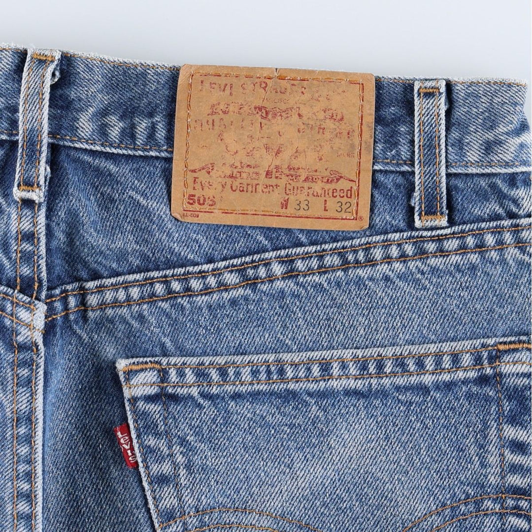 2000'S Levi's 15951 Regular Fit Tapered Denim Pants, Made in USA, Men's Size W34 (approx.) cotton blue type Vintage Second Hand