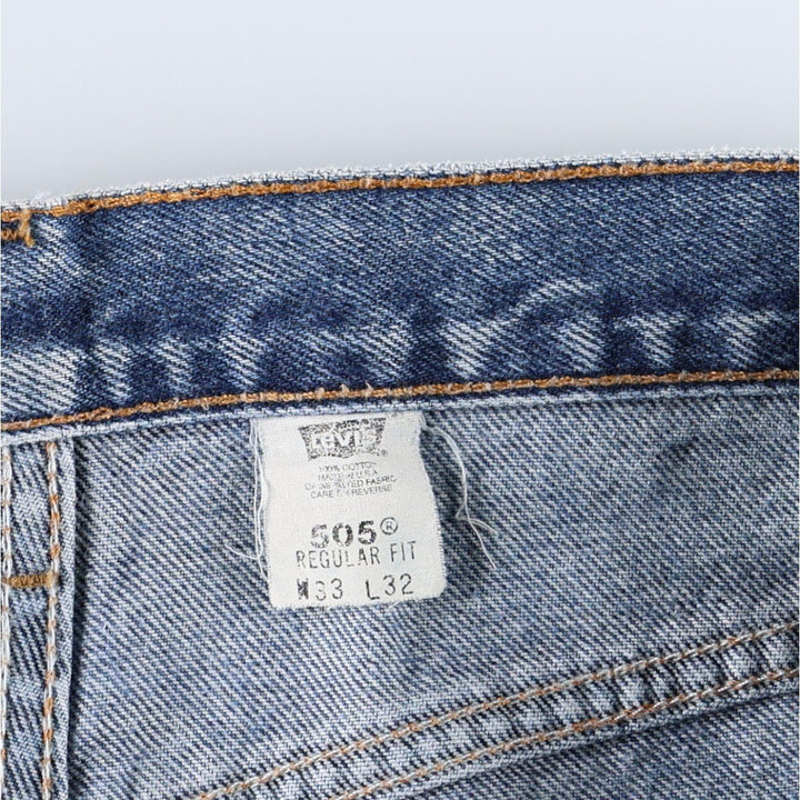 2000'S Levi's 15951 Regular Fit Tapered Denim Pants, Made in USA, Men's Size W34 (approx.) cotton blue type Vintage Second Hand