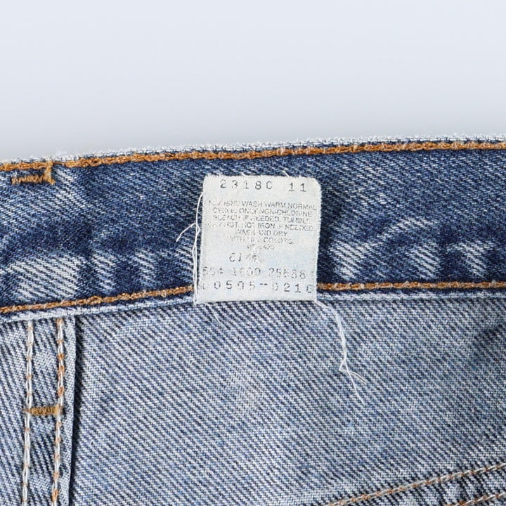 2000'S Levi's 15951 Regular Fit Tapered Denim Pants, Made in USA, Men's Size W34 (approx.) cotton blue type Vintage Second Hand