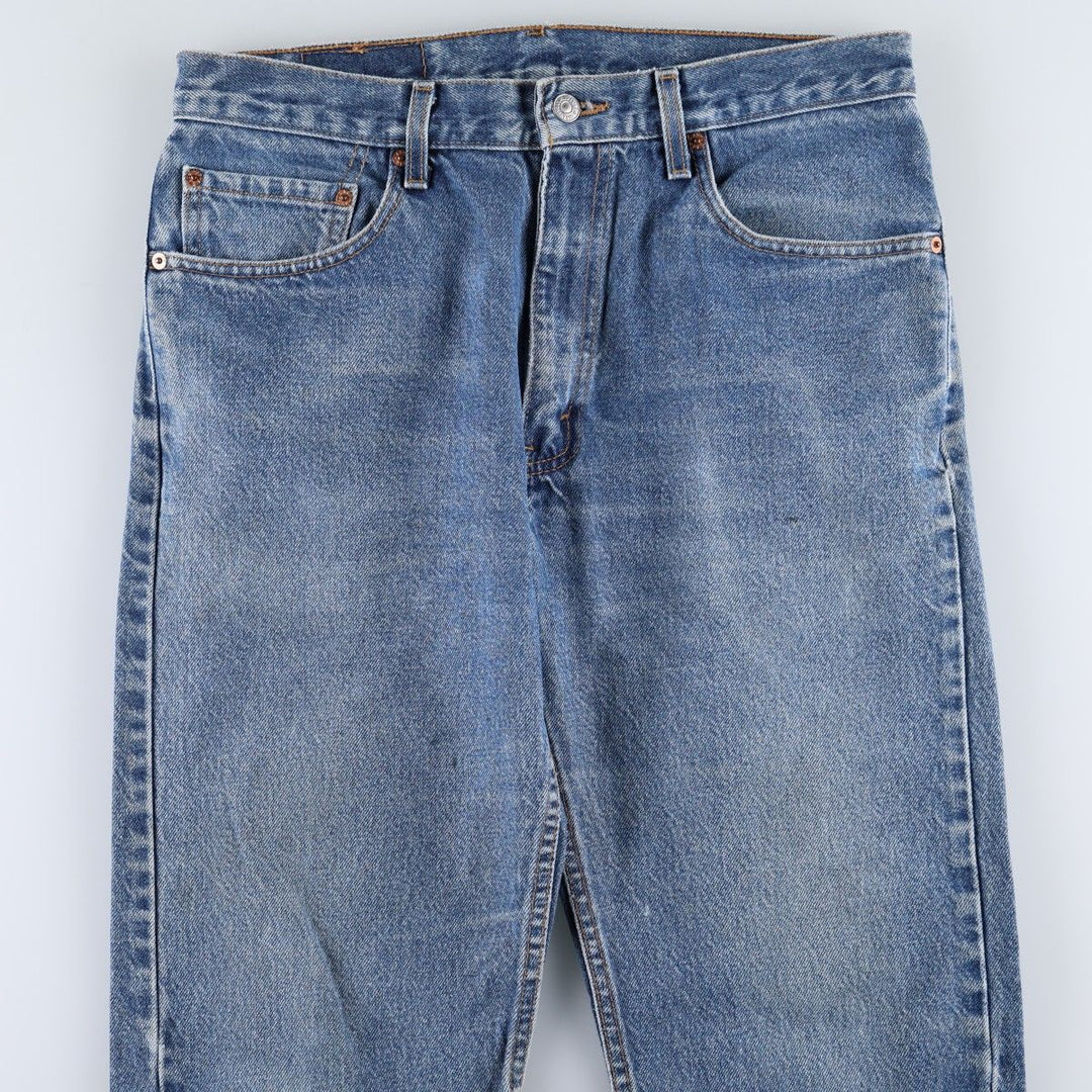 2000'S Levi's 15951 Regular Fit Tapered Denim Pants, Made in USA, Men's Size W34 (approx.) cotton blue type Vintage Second Hand