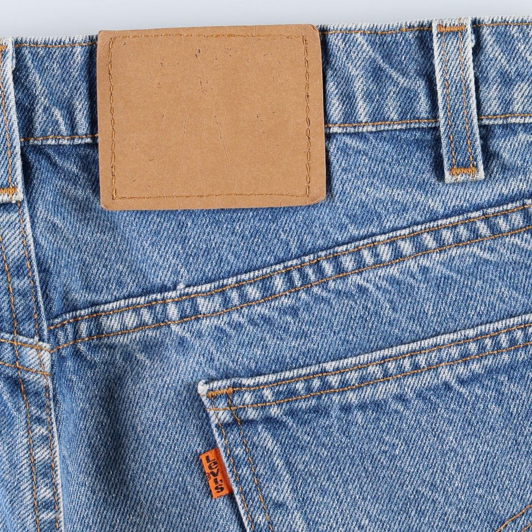 90'S Levi's 505 REGULAR FIT STRAIGHT LEG Orange Tab Tapered Denim Pants Made in USA Men's W34 cotton blue type Vintage Second Hand