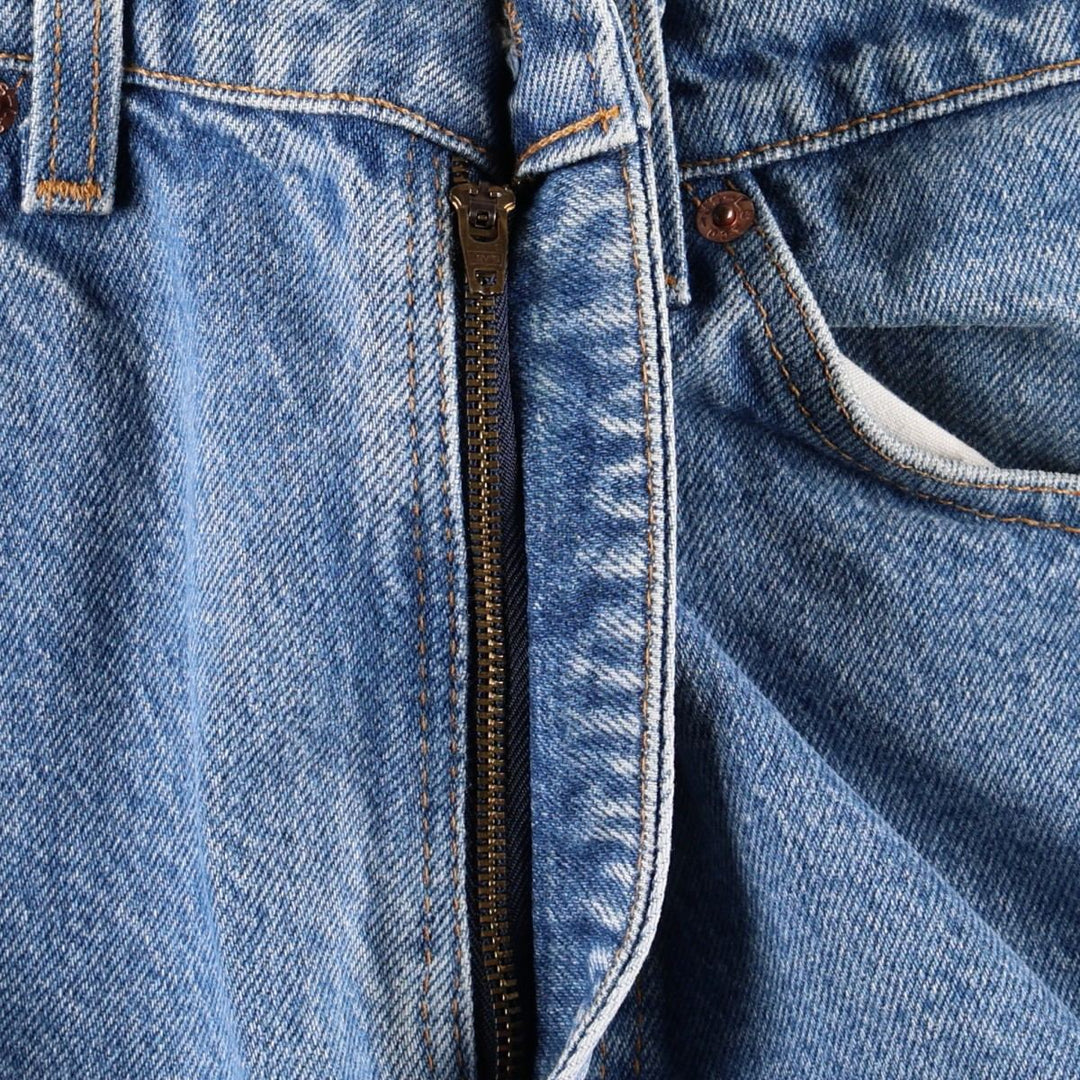 90'S Levi's 505 REGULAR FIT STRAIGHT LEG Orange Tab Tapered Denim Pants Made in USA Men's W34 cotton blue type Vintage Second Hand