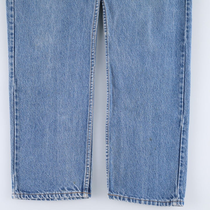 90'S Levi's 505 REGULAR FIT STRAIGHT LEG Orange Tab Tapered Denim Pants Made in USA Men's W34 cotton blue type Vintage Second Hand
