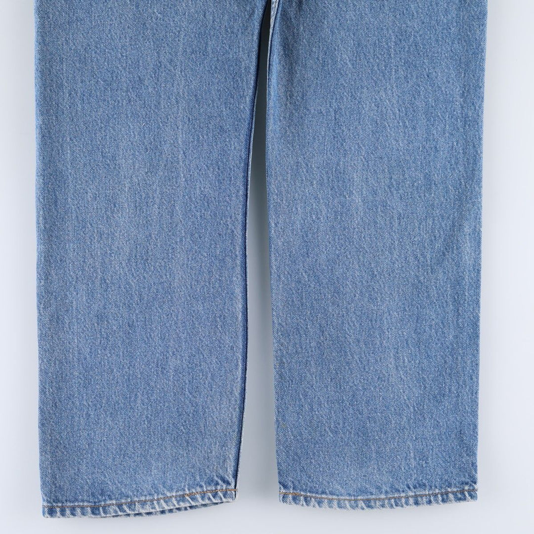90'S Levi's 505 REGULAR FIT STRAIGHT LEG Orange Tab Tapered Denim Pants Made in USA Men's W34 cotton blue type Vintage Second Hand