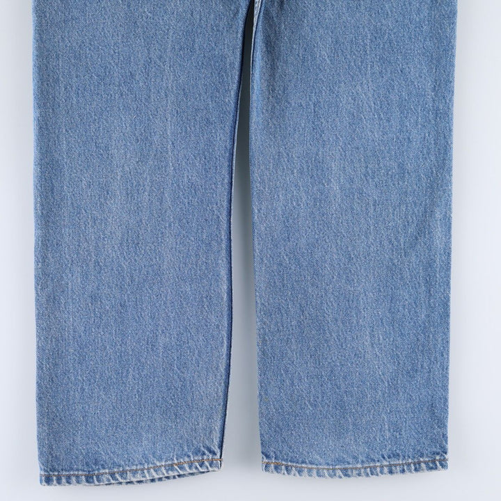 90'S Levi's 505 REGULAR FIT STRAIGHT LEG Orange Tab Tapered Denim Pants Made in USA Men's W34 cotton blue type Vintage Second Hand