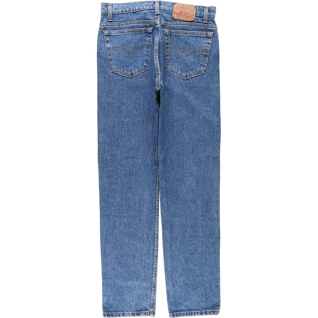 Levi's 505 Tapered Denim Pants, Made in USA, Men's Size W33 (approx.), Vintage cotton blue type Vintage Second Hand