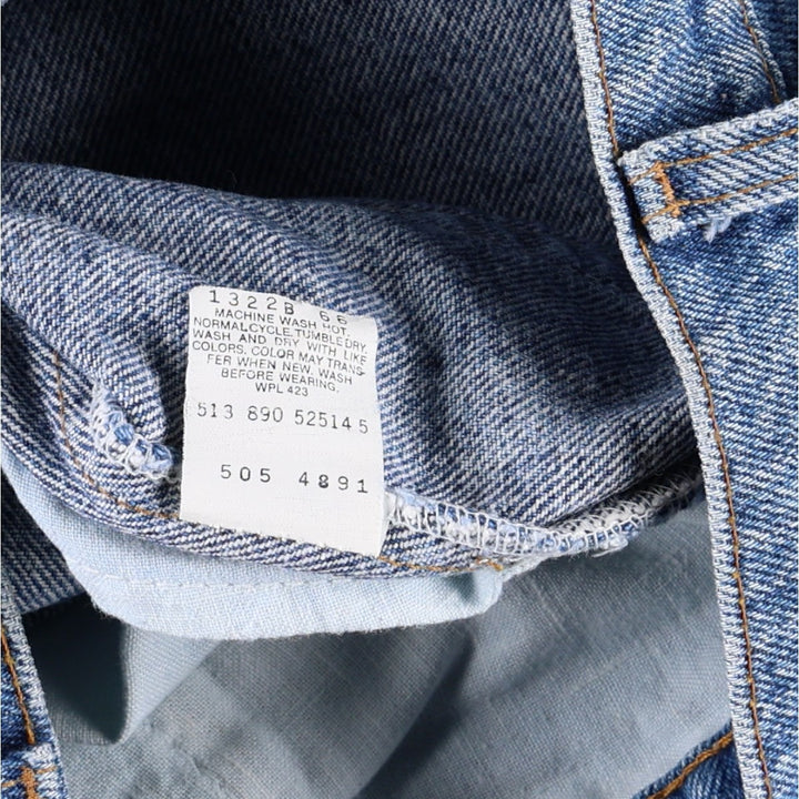 Levi's 505 Tapered Denim Pants, Made in USA, Men's Size W33 (approx.), Vintage cotton blue type Vintage Second Hand
