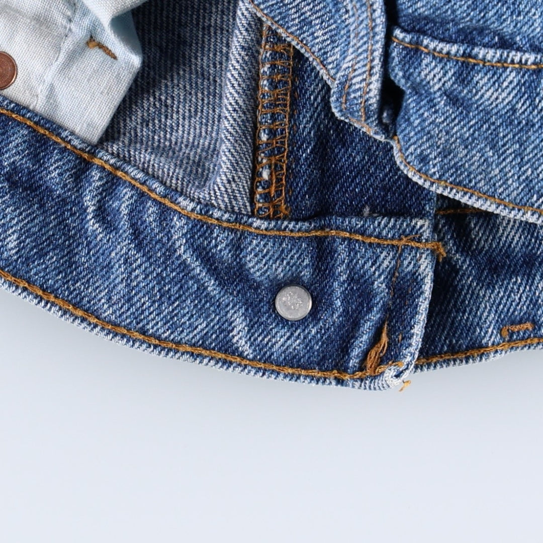 Levi's 505 Tapered Denim Pants, Made in USA, Men's Size W33 (approx.), Vintage cotton blue type Vintage Second Hand