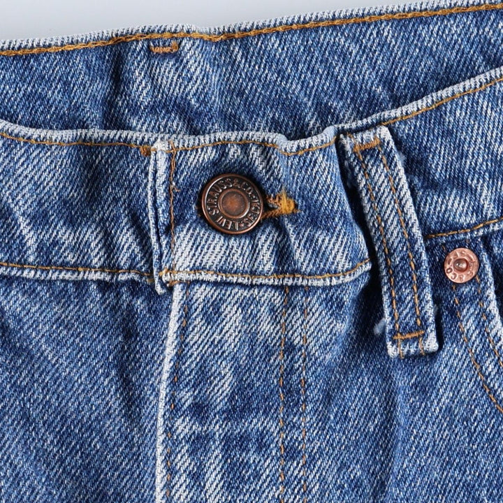 Levi's 505 Tapered Denim Pants, Made in USA, Men's Size W33 (approx.), Vintage cotton blue type Vintage Second Hand