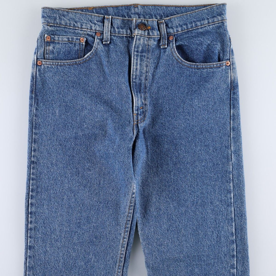 Levi's 505 Tapered Denim Pants, Made in USA, Men's Size W33 (approx.), Vintage cotton blue type Vintage Second Hand