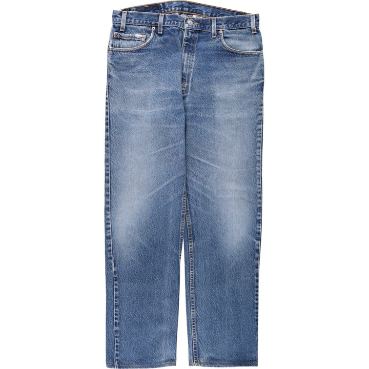 2000'S Levi's 505 Regular Fit Straight Leg Tapered Denim Pants, Made in USA, Men's W36 (approx.), Wide Leg Pants cotton blue type Vintage Second Hand