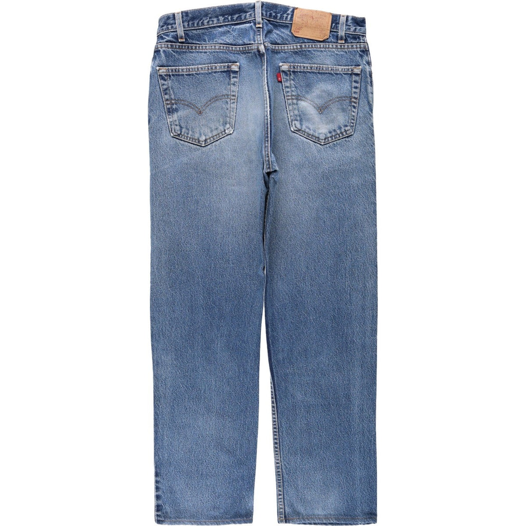 2000'S Levi's 505 Regular Fit Straight Leg Tapered Denim Pants, Made in USA, Men's W36 (approx.), Wide Leg Pants cotton blue type Vintage Second Hand
