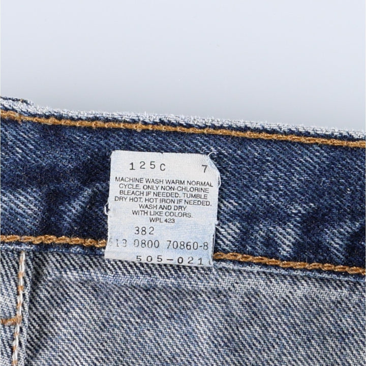 2000'S Levi's 505 Regular Fit Straight Leg Tapered Denim Pants, Made in USA, Men's W36 (approx.), Wide Leg Pants cotton blue type Vintage Second Hand