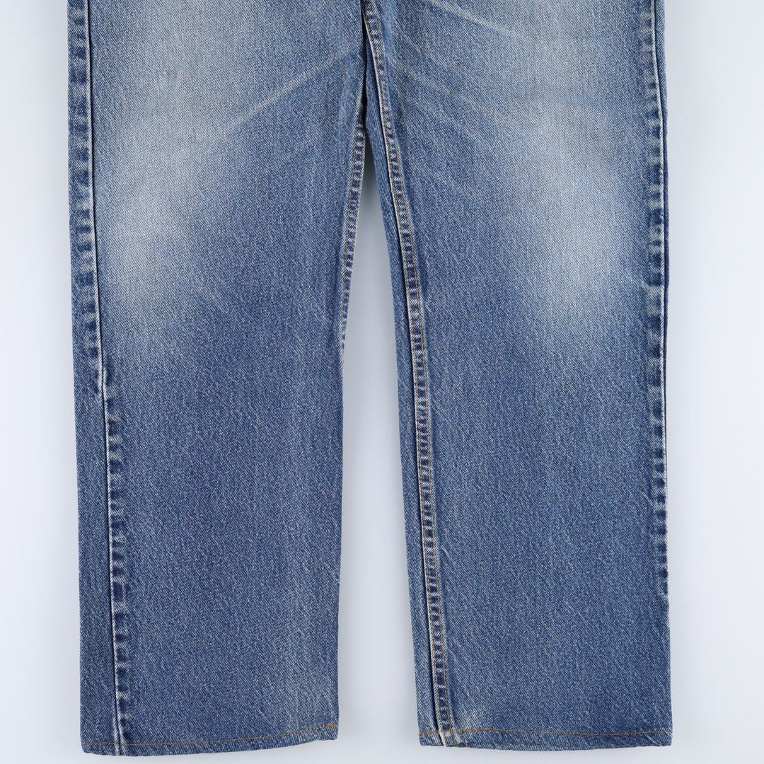 2000'S Levi's 505 Regular Fit Straight Leg Tapered Denim Pants, Made in USA, Men's W36 (approx.), Wide Leg Pants cotton blue type Vintage Second Hand