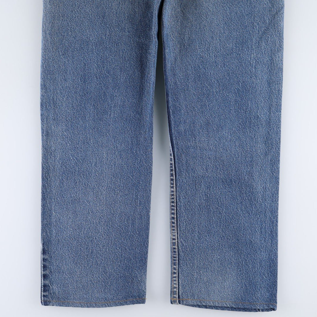 2000'S Levi's 505 Regular Fit Straight Leg Tapered Denim Pants, Made in USA, Men's W36 (approx.), Wide Leg Pants cotton blue type Vintage Second Hand