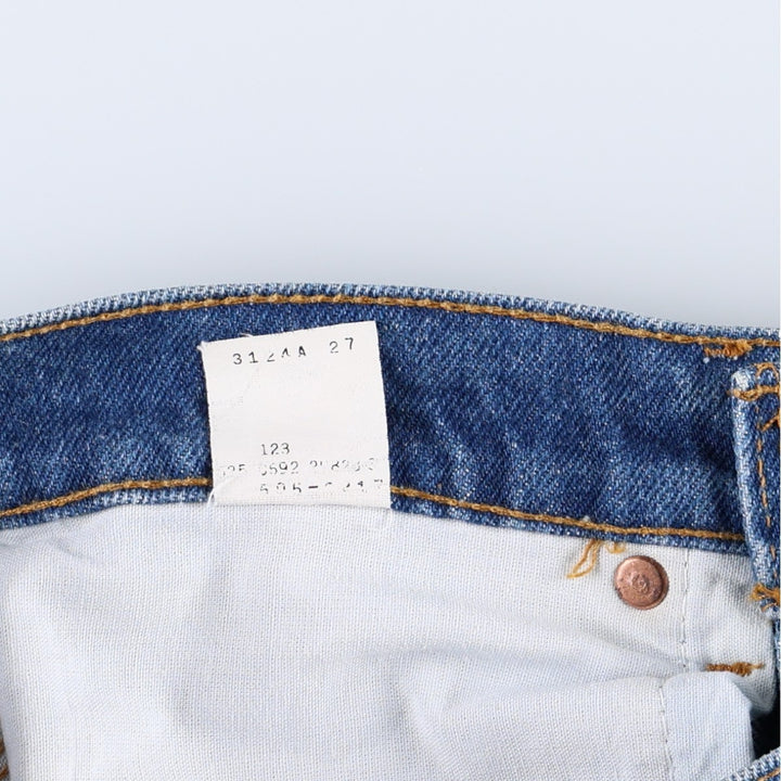 90'S Levi's 505-0217 Tapered Denim Pants, Made in USA, Men's, Size W31, Vintage cotton blue type Vintage Second Hand