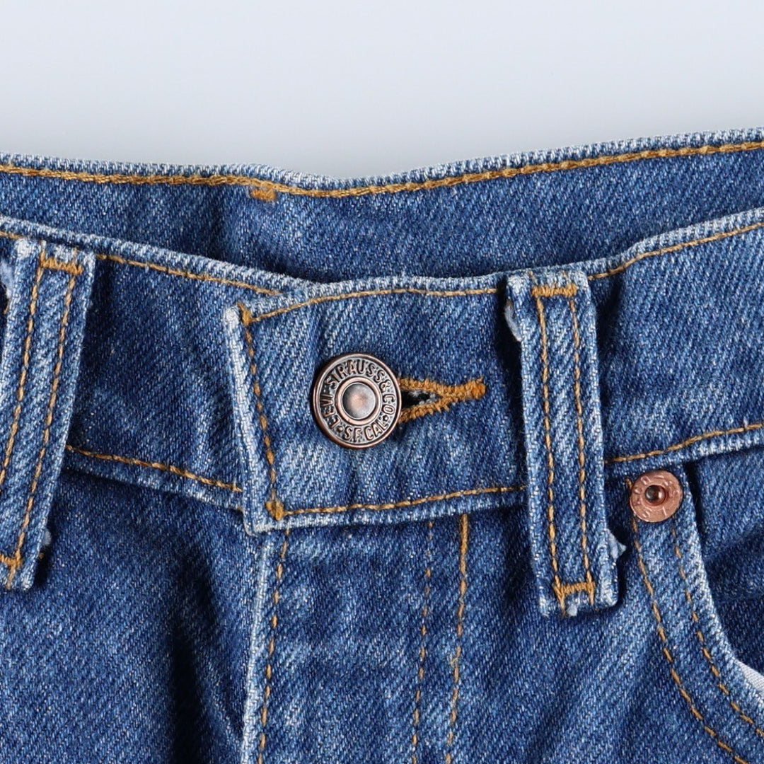 90'S Levi's 505-0217 Tapered Denim Pants, Made in USA, Men's, Size W31, Vintage cotton blue type Vintage Second Hand