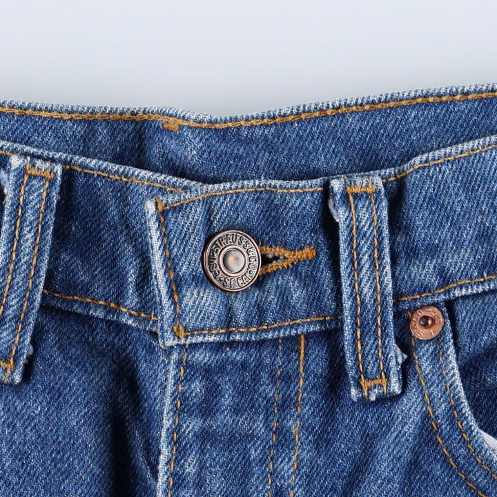 90'S Levi's 505-0217 Tapered Denim Pants, Made in USA, Men's, Size W31, Vintage cotton blue type Vintage Second Hand