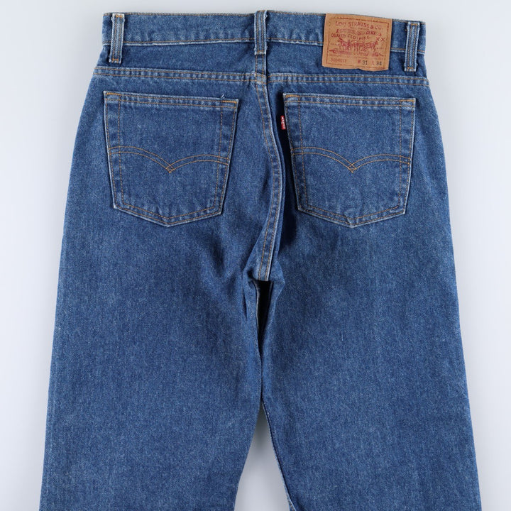 90'S Levi's 505-0217 Tapered Denim Pants, Made in USA, Men's, Size W31, Vintage cotton blue type Vintage Second Hand