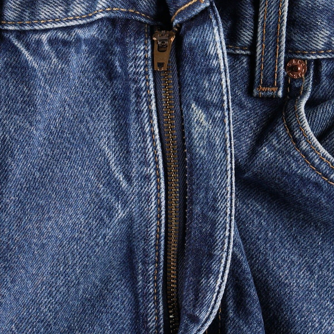 00'S Levi's 505 REGULAR FIT STRAIGHT LEG tapered denim pants made in USA, men's w36 equivalent cotton blue type Vintage Second Hand