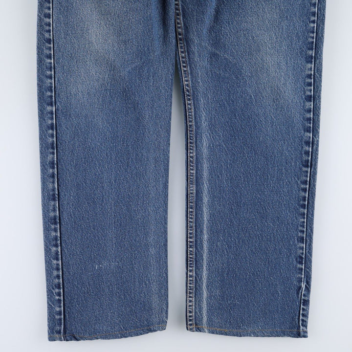 00'S Levi's 505 REGULAR FIT STRAIGHT LEG tapered denim pants made in USA, men's w36 equivalent cotton blue type Vintage Second Hand