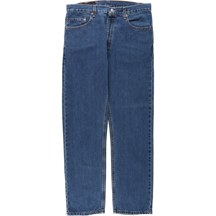 00'S Levi's 505 REGULAR FIT STRAIGHT LEG tapered denim pants made in USA, men's w35 equivalent cotton blue type Vintage Second Hand