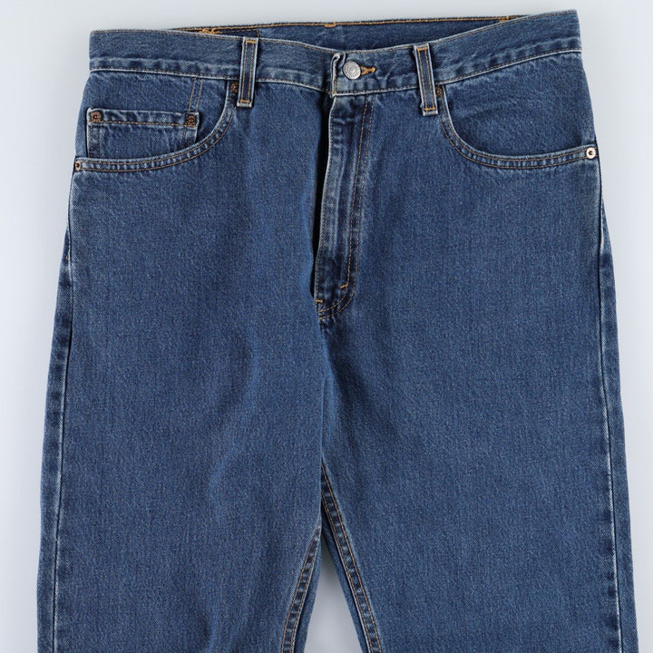 00'S Levi's 505 REGULAR FIT STRAIGHT LEG tapered denim pants made in USA, men's w35 equivalent cotton blue type Vintage Second Hand