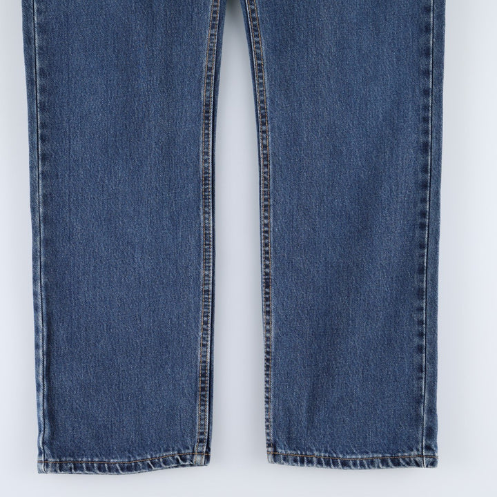 00'S Levi's 505 REGULAR FIT STRAIGHT LEG tapered denim pants made in USA, men's w35 equivalent cotton blue type Vintage Second Hand