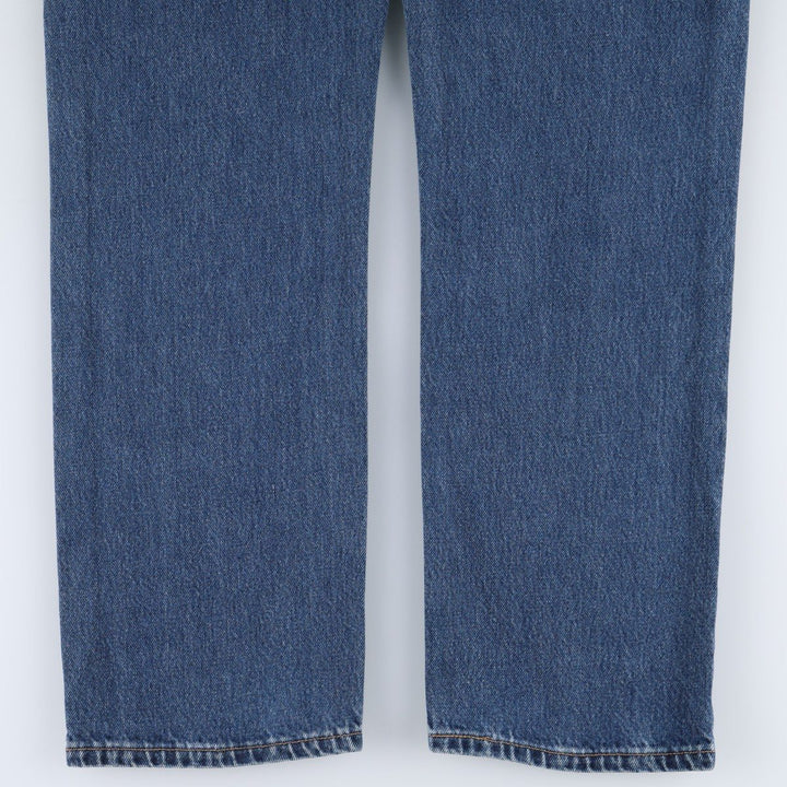 00'S Levi's 505 REGULAR FIT STRAIGHT LEG tapered denim pants made in USA, men's w35 equivalent cotton blue type Vintage Second Hand