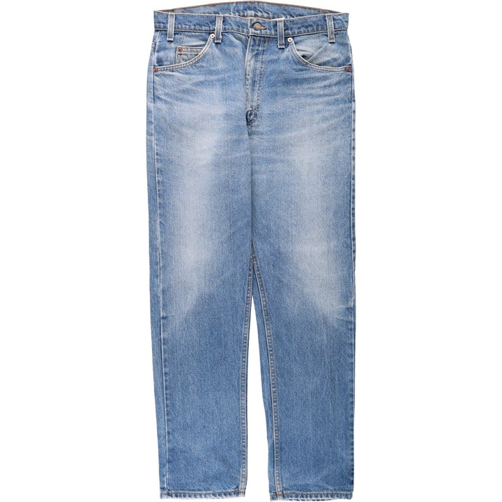 90'S Levi's 505 REGULAR FIT STRAIGHT LEG Orange Tab Tapered Denim Pants Men's W34 Vintage unclear blue type Vintage Second Hand