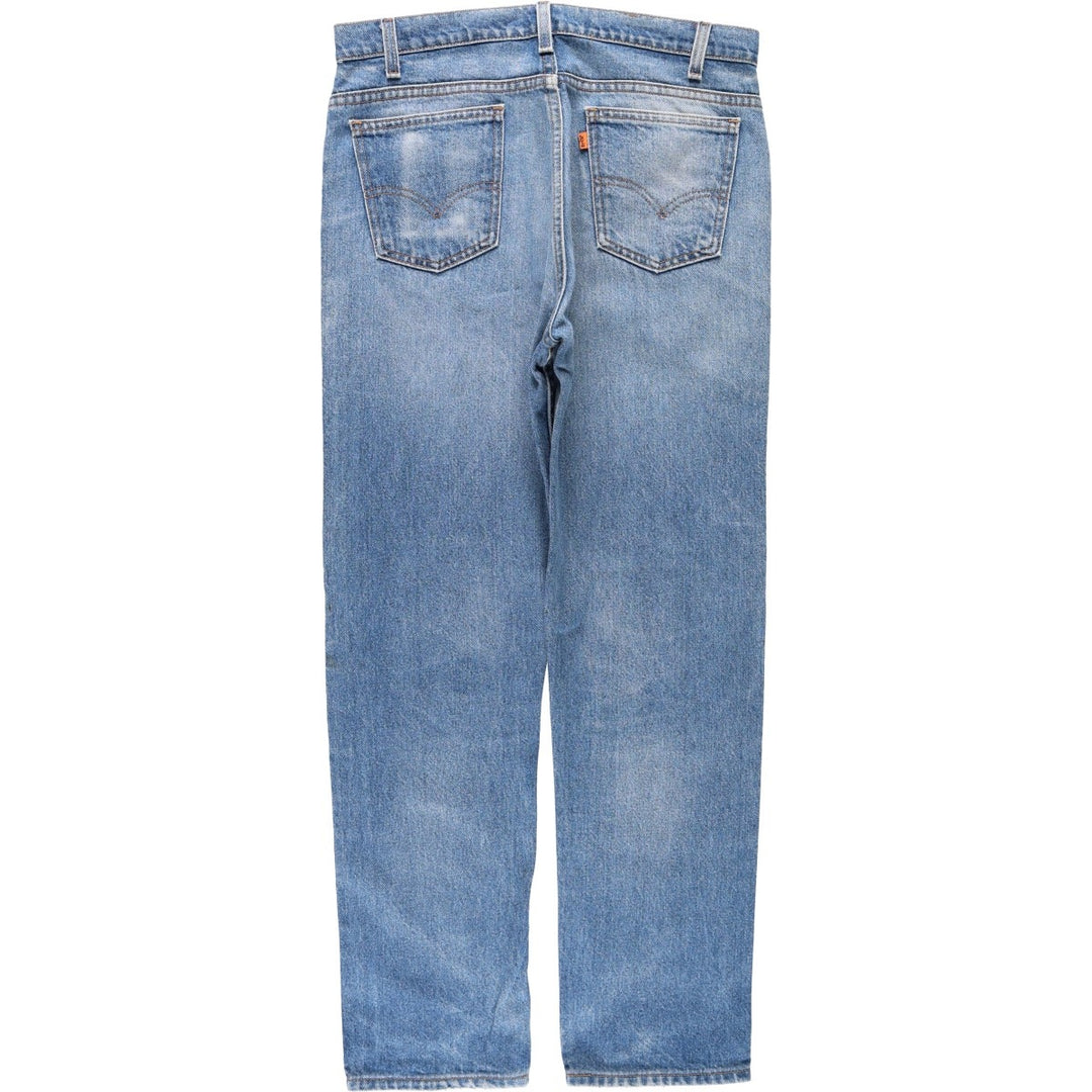 90'S Levi's 505 REGULAR FIT STRAIGHT LEG Orange Tab Tapered Denim Pants Men's W34 Vintage unclear blue type Vintage Second Hand