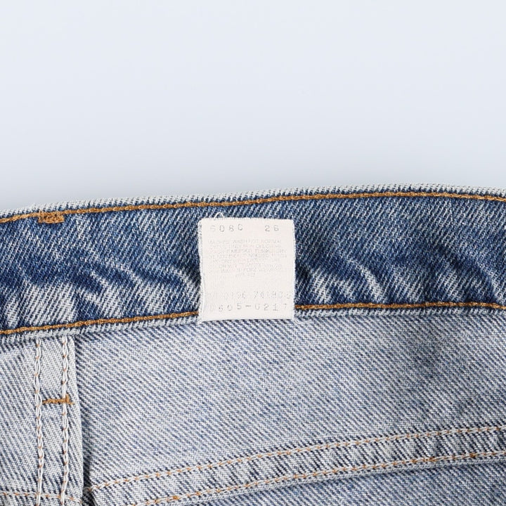 90'S Levi's 505 REGULAR FIT STRAIGHT LEG Orange Tab Tapered Denim Pants Men's W34 Vintage unclear blue type Vintage Second Hand