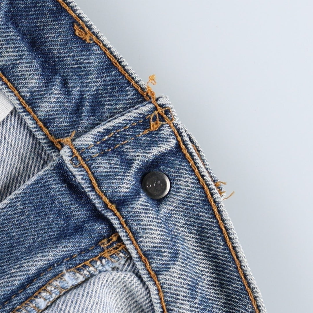 90'S Levi's 505 REGULAR FIT STRAIGHT LEG Orange Tab Tapered Denim Pants Men's W34 Vintage unclear blue type Vintage Second Hand