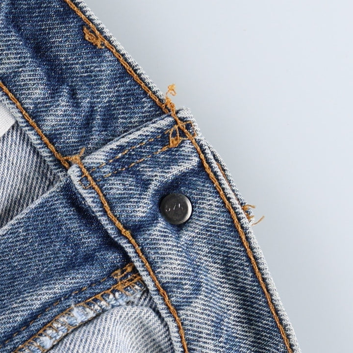 90'S Levi's 505 REGULAR FIT STRAIGHT LEG Orange Tab Tapered Denim Pants Men's W34 Vintage unclear blue type Vintage Second Hand