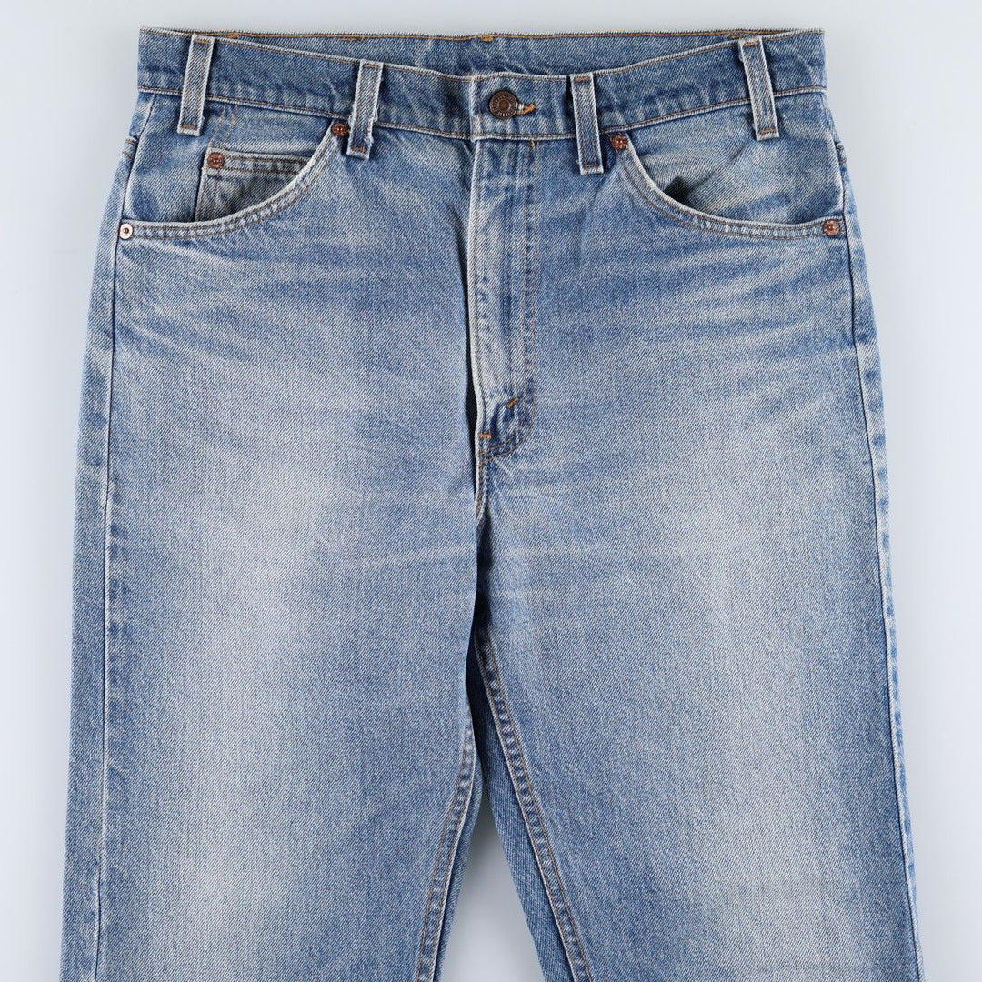 90'S Levi's 505 REGULAR FIT STRAIGHT LEG Orange Tab Tapered Denim Pants Men's W34 Vintage unclear blue type Vintage Second Hand