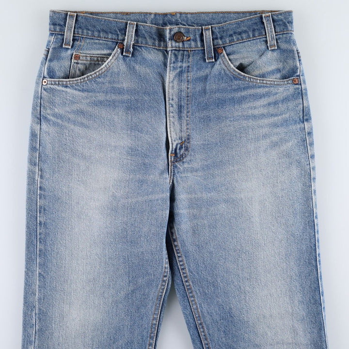 90'S Levi's 505 REGULAR FIT STRAIGHT LEG Orange Tab Tapered Denim Pants Men's W34 Vintage unclear blue type Vintage Second Hand