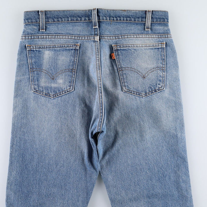90'S Levi's 505 REGULAR FIT STRAIGHT LEG Orange Tab Tapered Denim Pants Men's W34 Vintage unclear blue type Vintage Second Hand