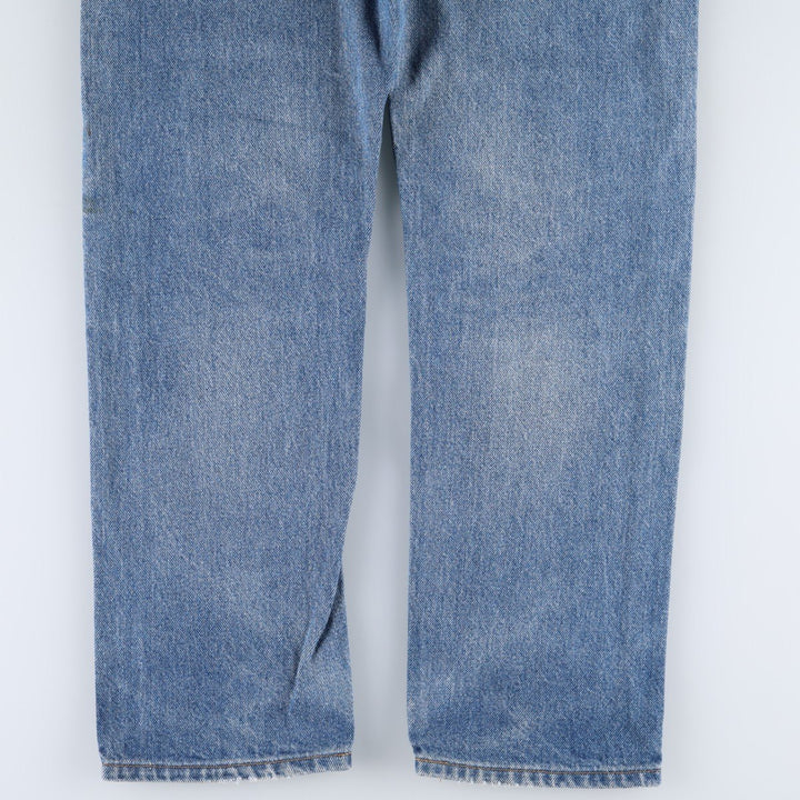 90'S Levi's 505 REGULAR FIT STRAIGHT LEG Orange Tab Tapered Denim Pants Men's W34 Vintage unclear blue type Vintage Second Hand