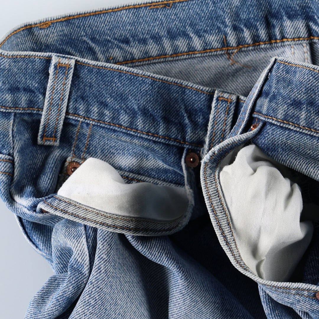 90'S Levi's 505 REGULAR FIT STRAIGHT LEG Orange Tab Tapered Denim Pants Men's W34 Vintage unclear blue type Vintage Second Hand