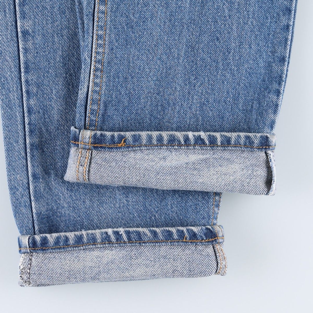 90'S Levi's 505 REGULAR FIT STRAIGHT LEG Orange Tab Tapered Denim Pants Men's W34 Vintage unclear blue type Vintage Second Hand