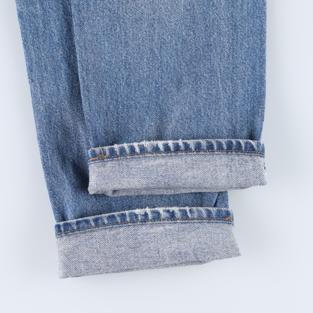 90'S Levi's 505 REGULAR FIT STRAIGHT LEG Orange Tab Tapered Denim Pants Men's W34 Vintage unclear blue type Vintage Second Hand
