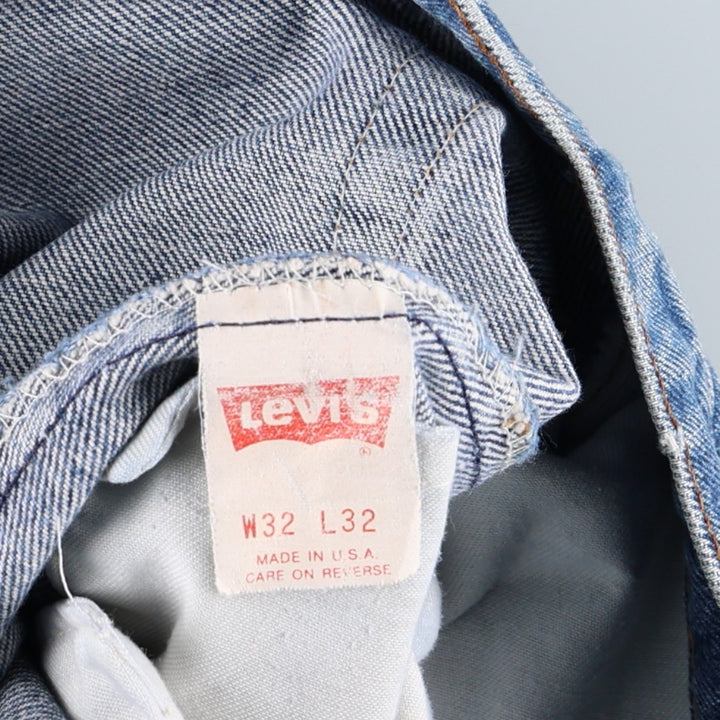 90'S Levi's 505-0216 Tapered Denim Pants Made in USA Men's W31 Vintage unclear blue type Vintage Second Hand