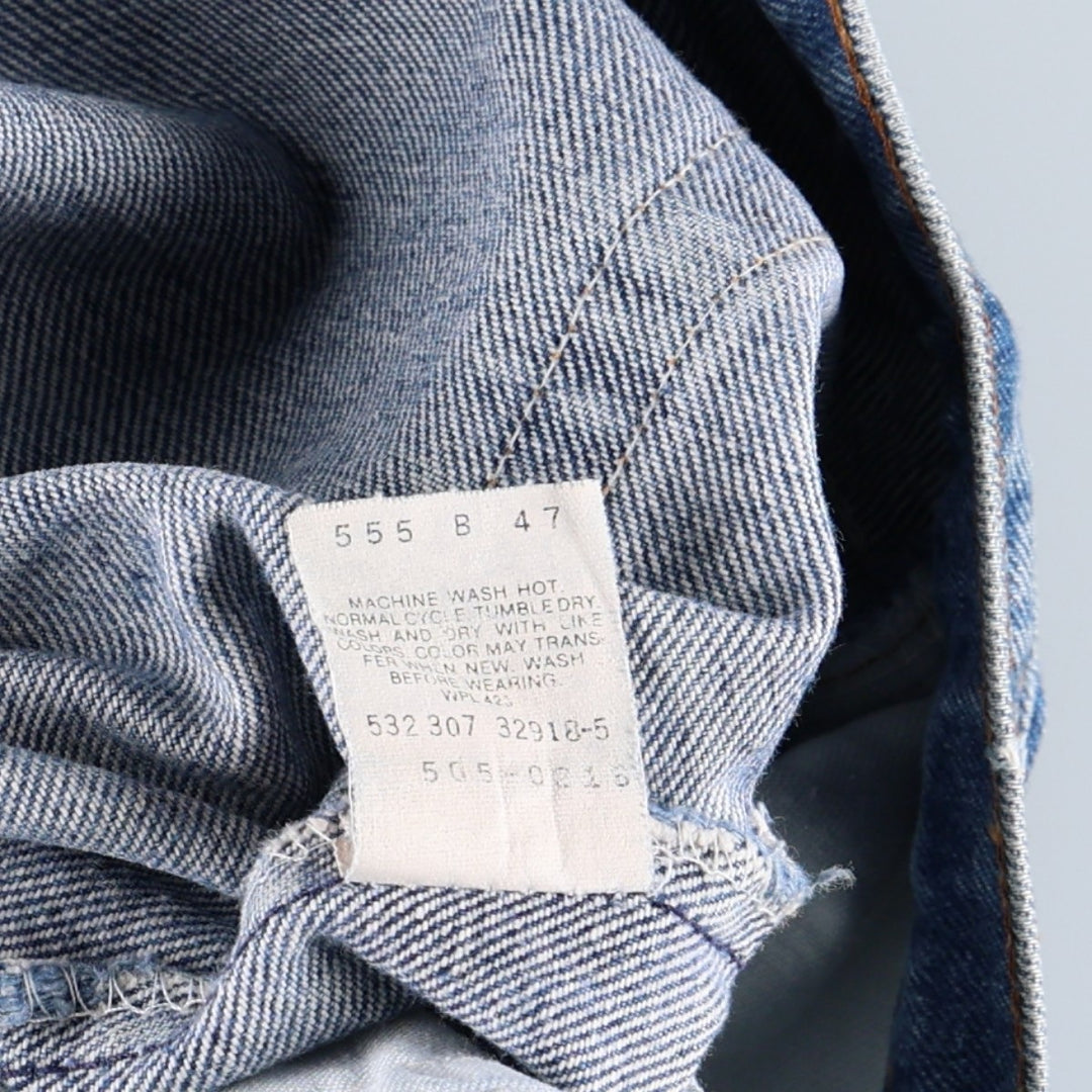 90'S Levi's 505-0216 Tapered Denim Pants Made in USA Men's W31 Vintage unclear blue type Vintage Second Hand