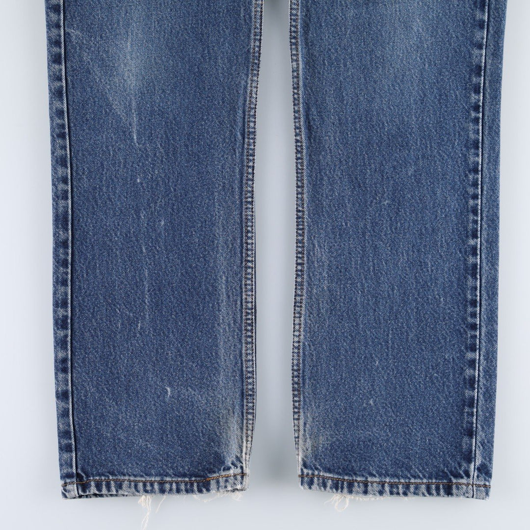 00'S Levi's 505 REGULAR FIT tapered denim pants for men, size w35 cotton blue type Vintage Second Hand