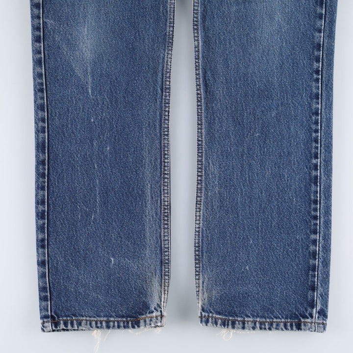 00'S Levi's 505 REGULAR FIT tapered denim pants for men, size w35 cotton blue type Vintage Second Hand
