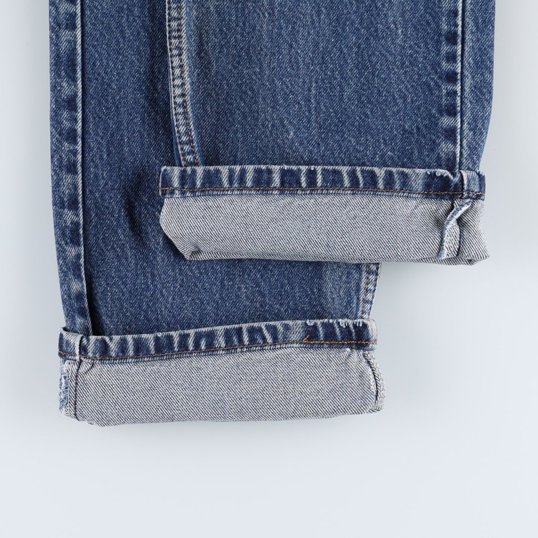 00'S Levi's 505 REGULAR FIT tapered denim pants for men, size w35 cotton blue type Vintage Second Hand