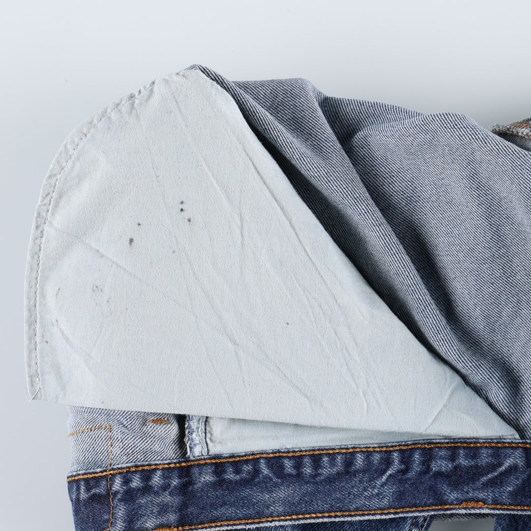 00'S Levi's 505 REGULAR FIT tapered denim pants for men, size w35 cotton blue type Vintage Second Hand