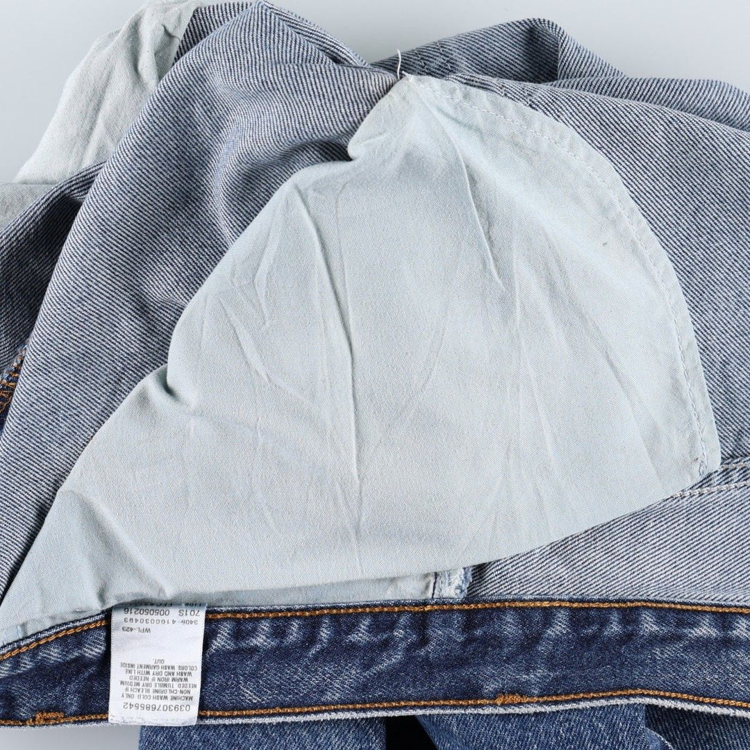00'S Levi's 505 REGULAR FIT tapered denim pants for men, size w35 cotton blue type Vintage Second Hand