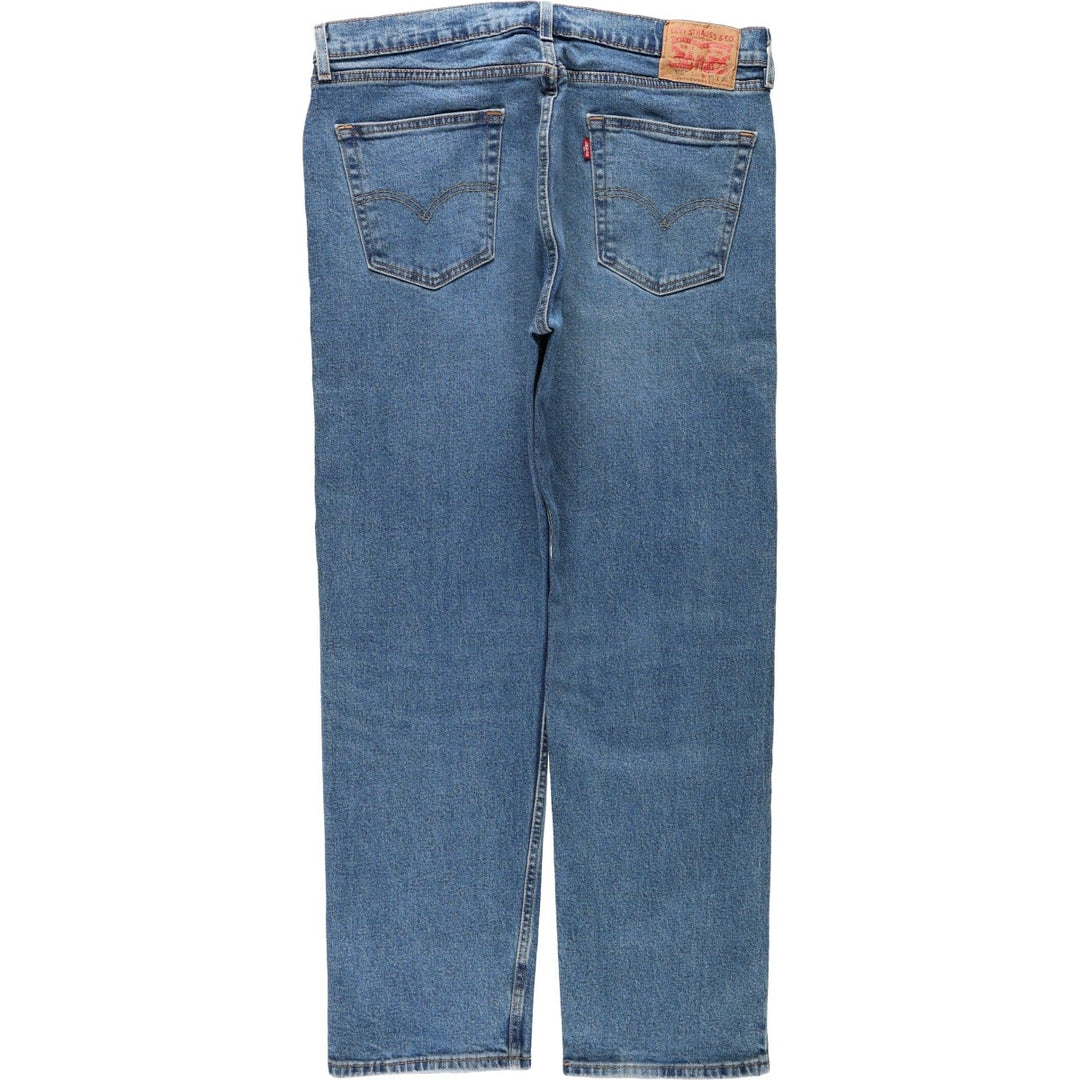 Levi's 505 tapered denim pants for men, size w36 cotton blue type Vintage Second Hand